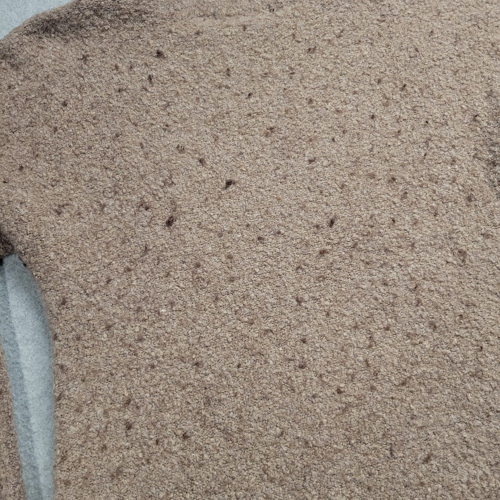 Sleeping on Snow Anthropologie Merino Wool Baby Alpaca Boucle Sweater Taupe M - Picture 8 of 8